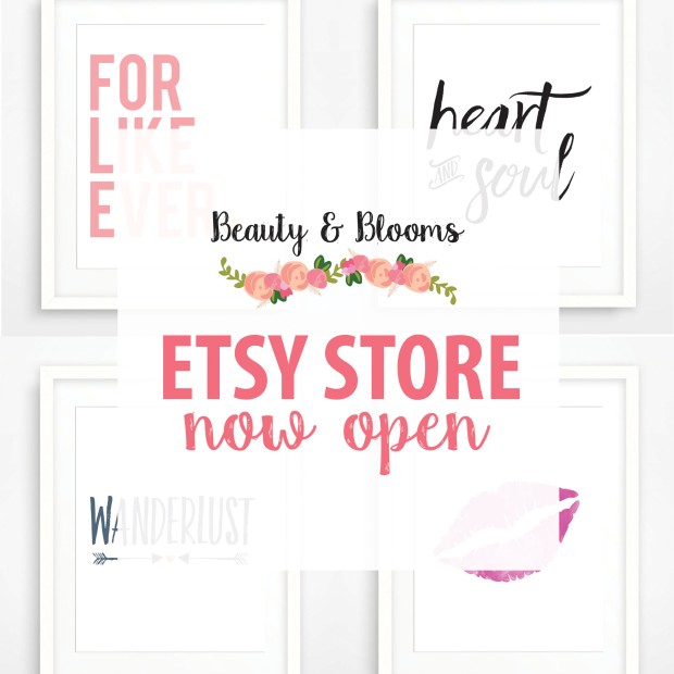 Beauty and Blooms Etsy Shop Now Open!
